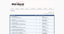 Desktop Screenshot of forums.webworld.ie