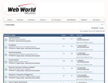 Tablet Screenshot of forums.webworld.ie